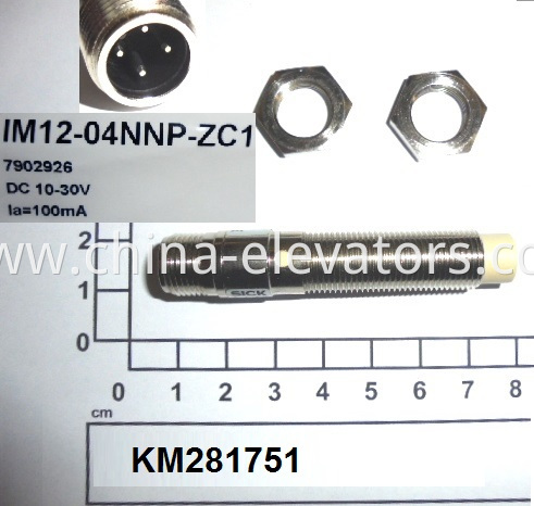 KM281751 KONE SENSOR,PROXIMITY INDUCTIVE 30VDC 100MA